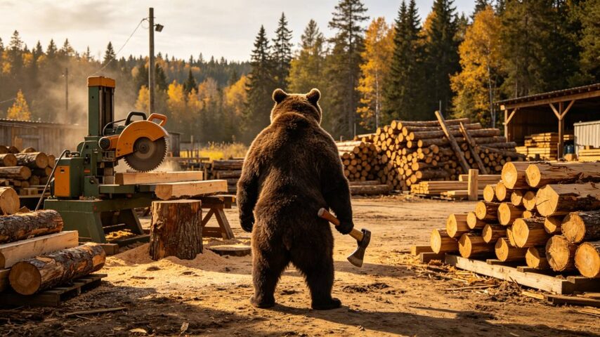 Logging Bear