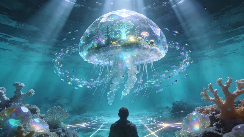 Lost in the blue
